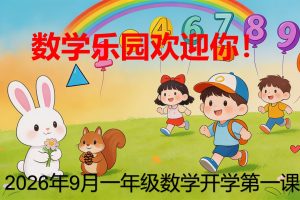 一年级数学开学第一课讲话稿(2026年秋季·约2500字含PPT思路)